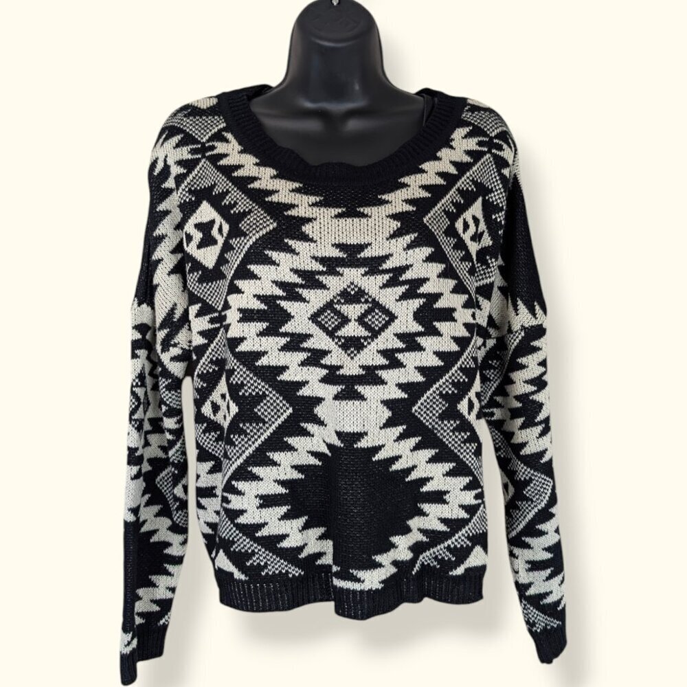 Costa Blanca Southwestern Acrylic Knit Sweater